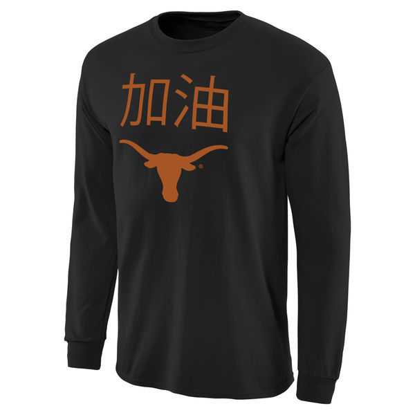 Texas Longhorns China Game Long Sleeve WEM T-Shirt - Black,We sell and wholesale Texas Longhorns China Game Long Sleeve WEM T-Shirt - Black on line form chian!
